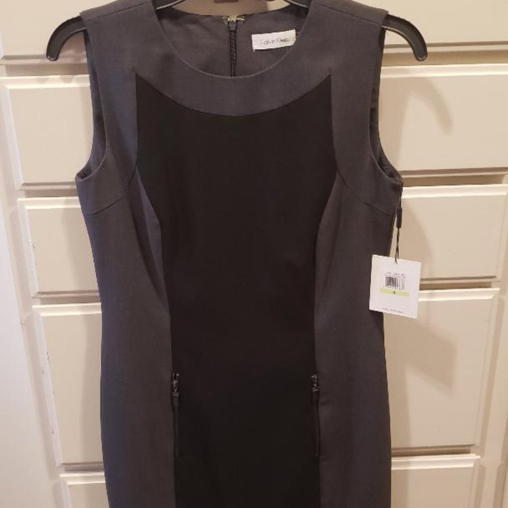 Calvin Klein Black/Gray Dress size 4